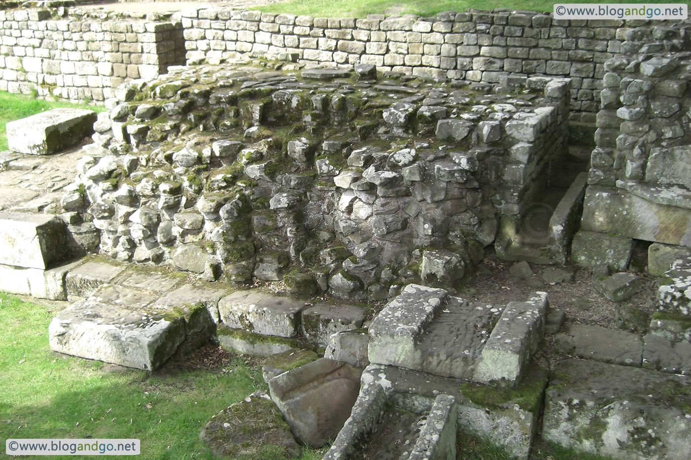 Hadrian's Wall Path - Bath House Latrines, Chesters Roman Fort